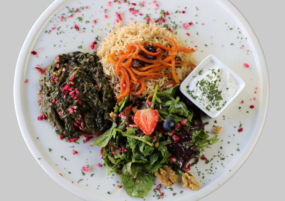 Qabeli with Seasoned Spinach